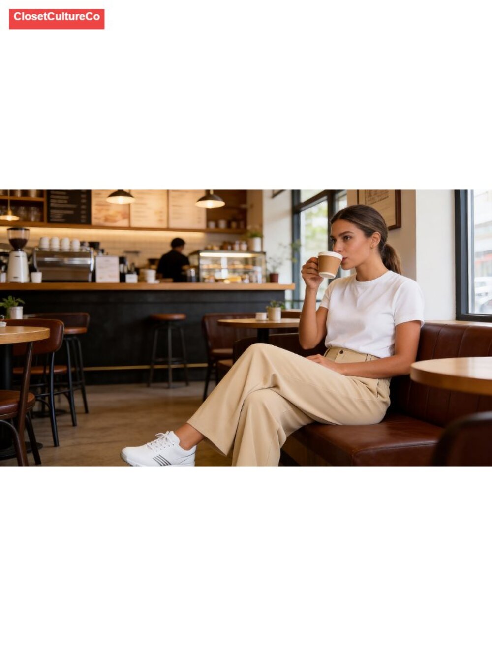 Wide Leg Pull-On Dress Pants UPF 50+ Stain Resistant Wrinkle Resistant - Picture 6 of 6